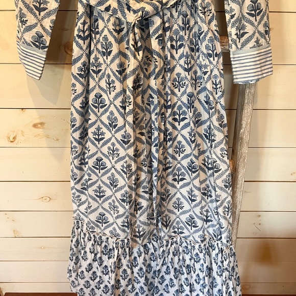 Madison Mathews Block Print Tiered Dress - Picture 5 of 8